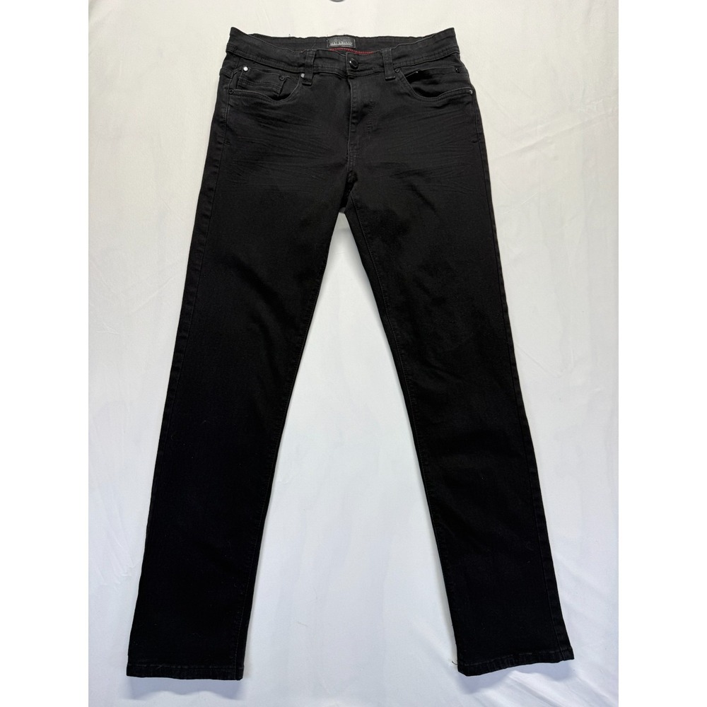 Steve's Jeans Mens 32/31 Black Dark Wash Denim Stretch Straight Leg Streetwear